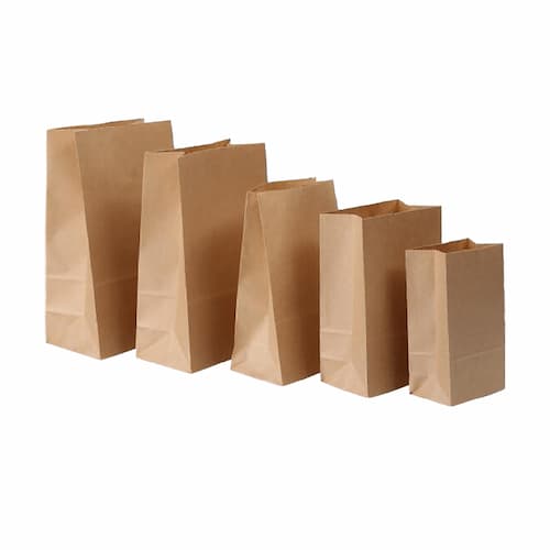 tamaños de bolsas de papel kraft