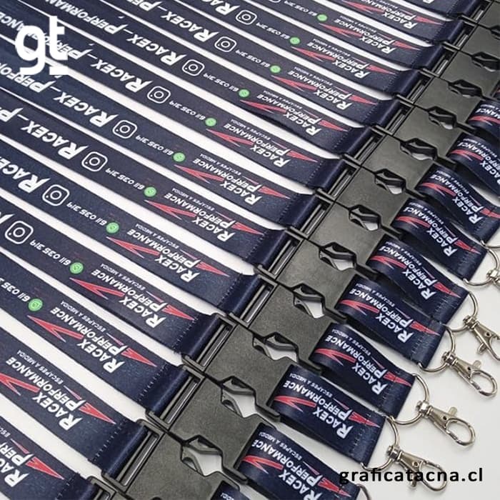 fotos de lanyards personalizados con hebilla de plastico chile